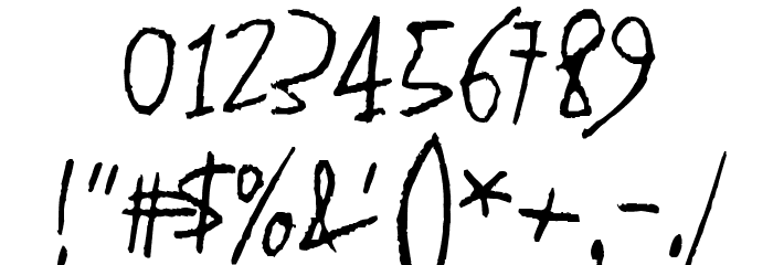 2016 Bugs Schriftart Anderer Schreiben