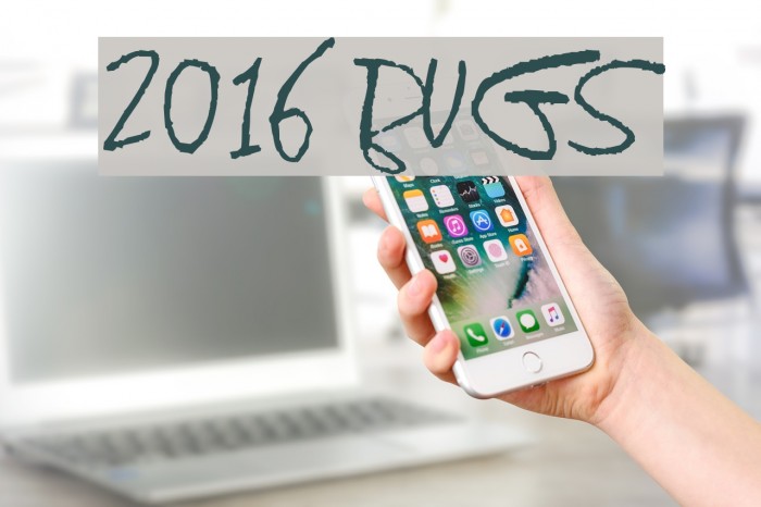 2016 Bugs Schriftart examples