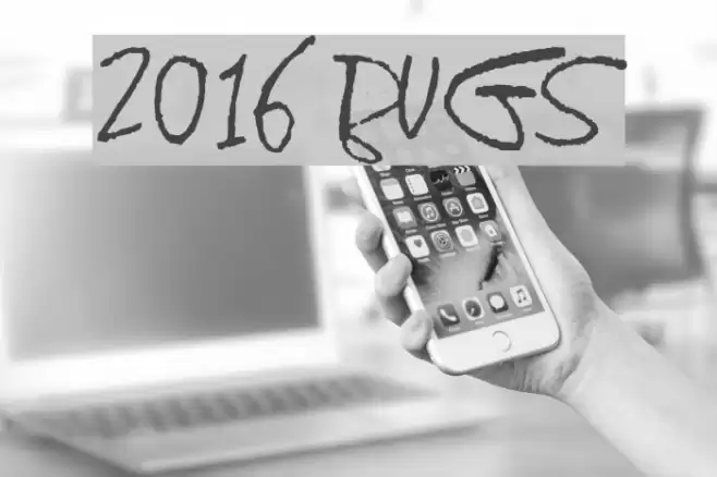 2016 Bugs Шрифта examples