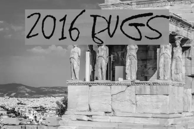 2016 Bugs Шрифта examples