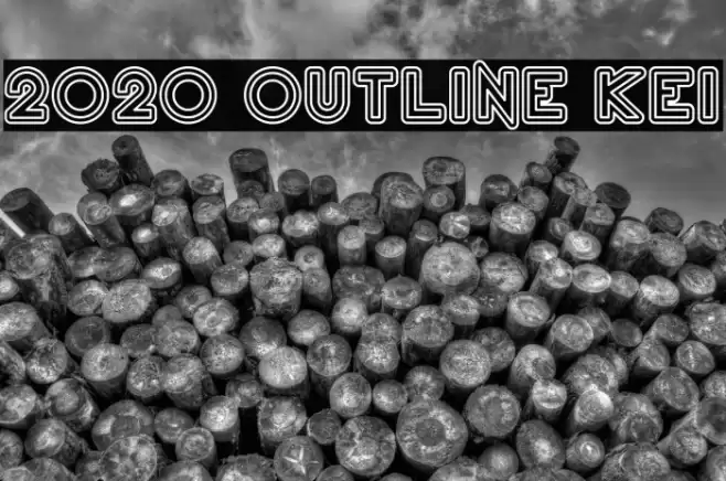 2020 Outline Kei Font examples