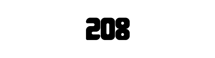 208 Font