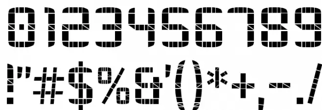 20SEVEN Font OTHER CHARS