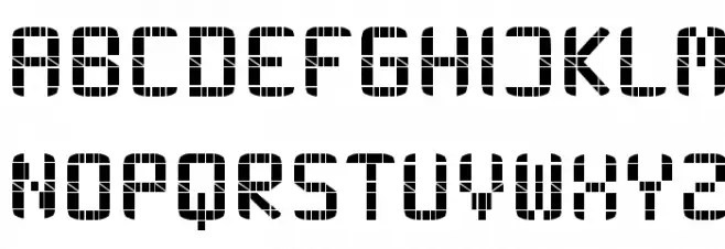 20SEVEN Schriftart Groß