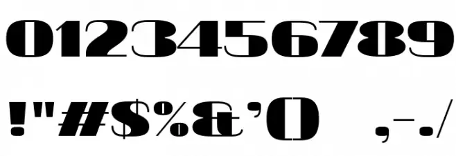 20db Font OTHER CHARS
