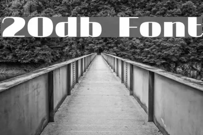 20db Font examples