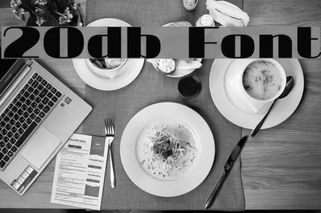 20db Font examples