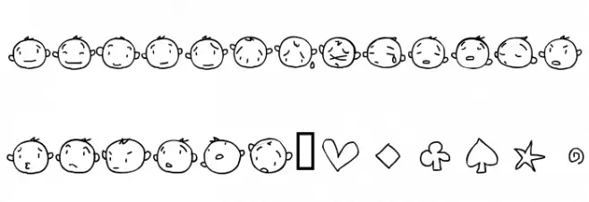 20faces خط أحرف كبيرة