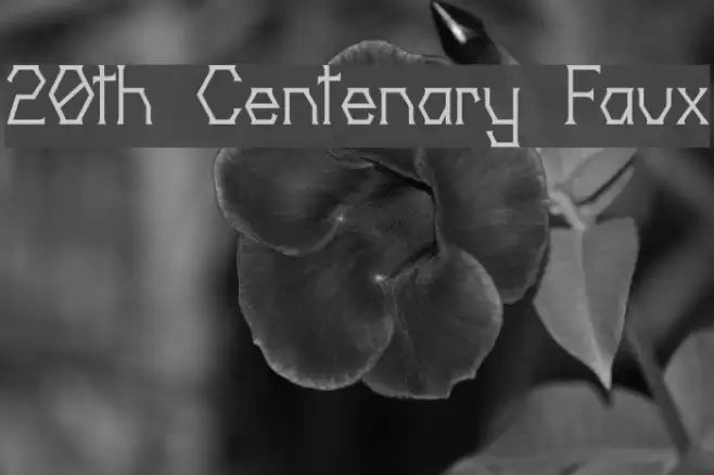 20th Centenary Faux फ़ॉन्ट examples
