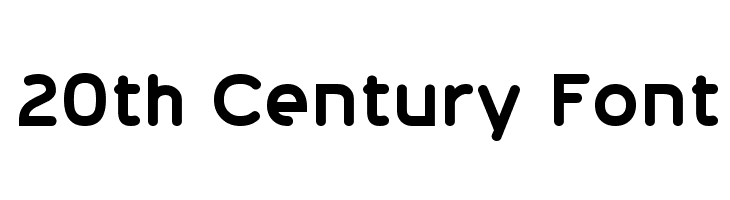 20th Century Font Font