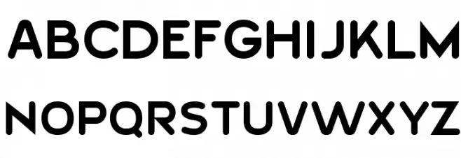 20th Century Font Schriftart Groß