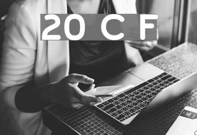 20th Century Font Font examples