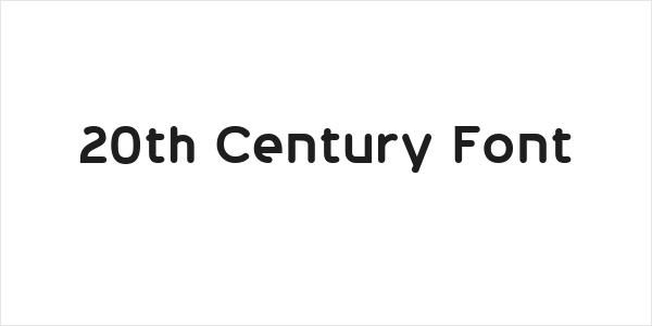 20th Century Font Logo