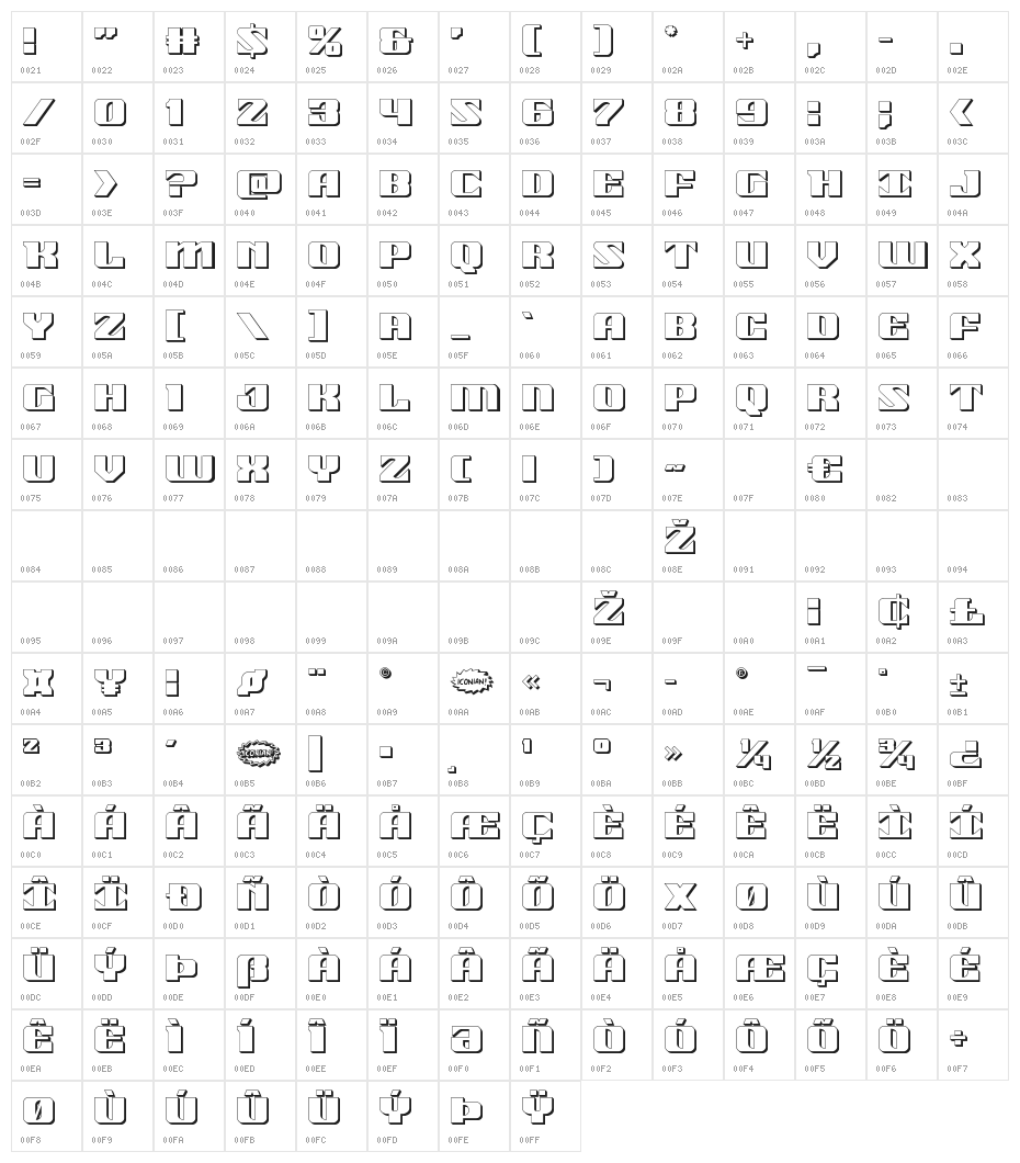 21 Gun Salute 3D Character Map