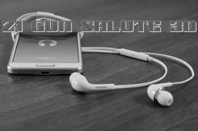 21 Gun Salute 3D Font examples