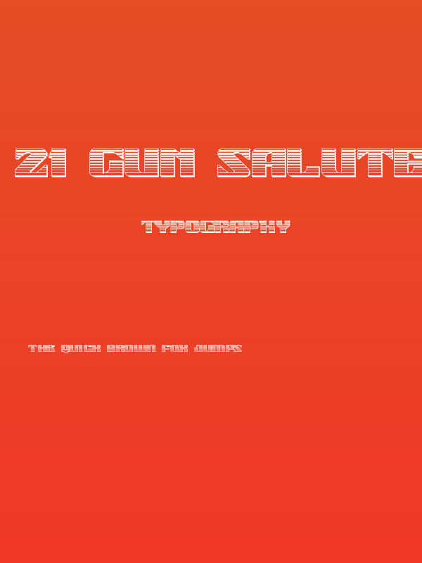 21 Gun Salute Chrome Poster