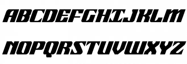 21 Gun Salute Condensed Italic 字体 大写