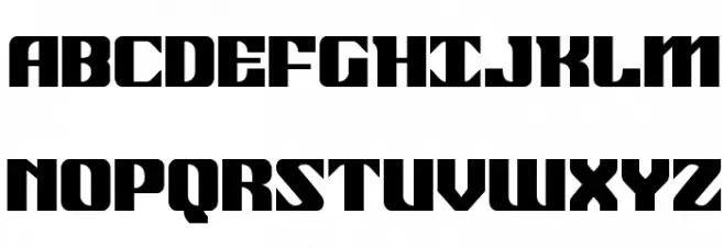 21 Gun Salute Condensed 字体 大写