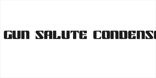 21 Gun Salute Condensed Logo