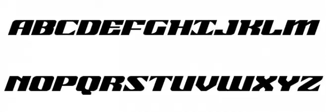 21 Gun Salute Expanded Italic フォント 大文字