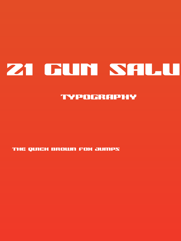 21 Gun Salute Expanded Poster