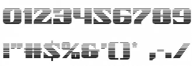 21 Gun Salute Gradient Fonte OUTROS PERSONAGENS