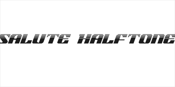 21 Gun Salute Halftone Italic Logo