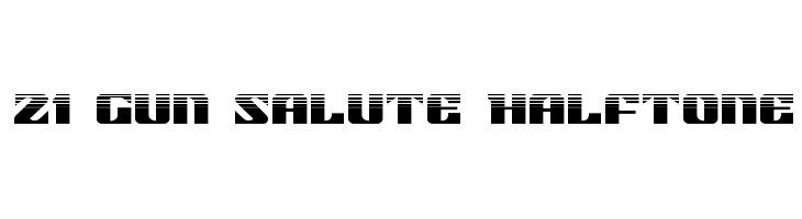 21 Gun Salute Halftone Шрифта