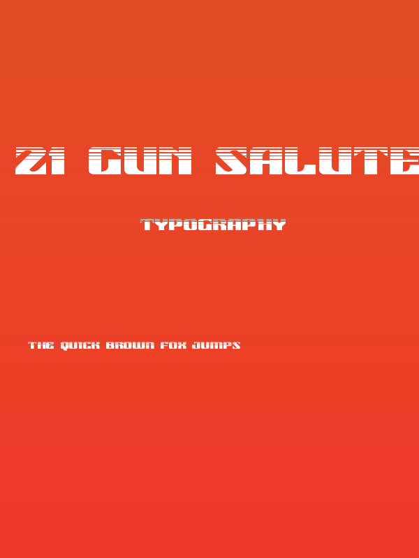 21 Gun Salute Halftone Poster