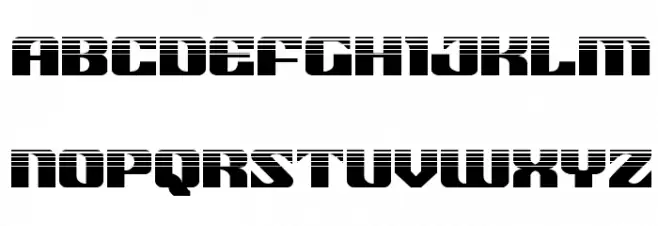 21 Gun Salute Halftone Caratteri MINUSCOLO