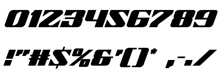 21 Gun Salute Italic Font OTHER CHARS