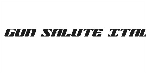 21 Gun Salute Italic Logo
