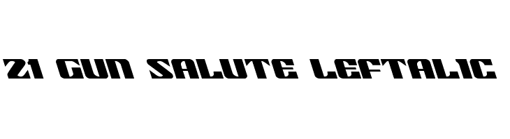 21 Gun Salute Leftalic Fonte