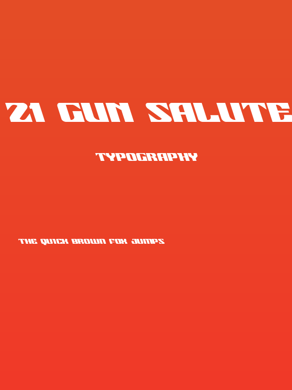 21 Gun Salute Leftalic Poster