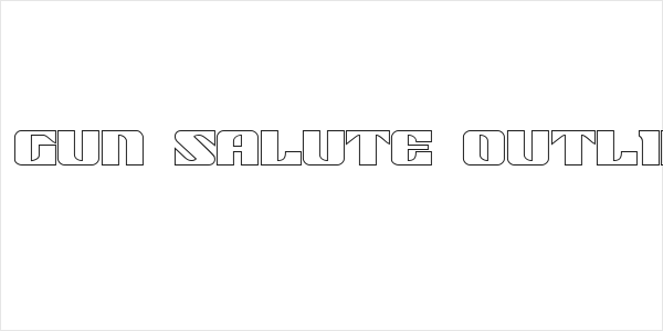 21 Gun Salute Outline Logo