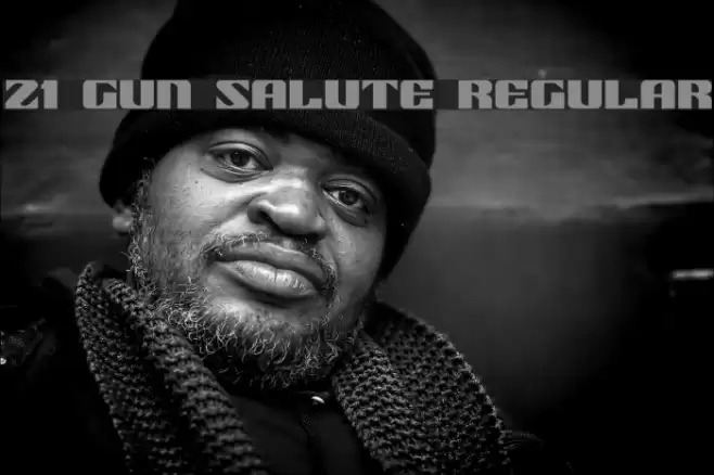 21 Gun Salute Regular Font examples