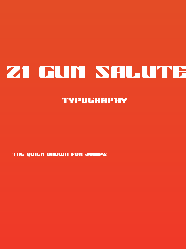 21 Gun Salute Regular Poster
