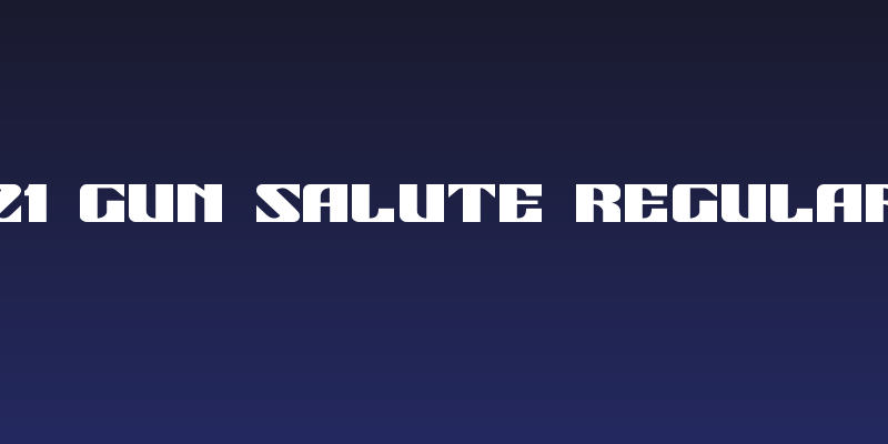 21 Gun Salute Regular Social Header