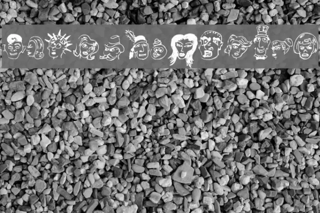 21 Heads Font examples