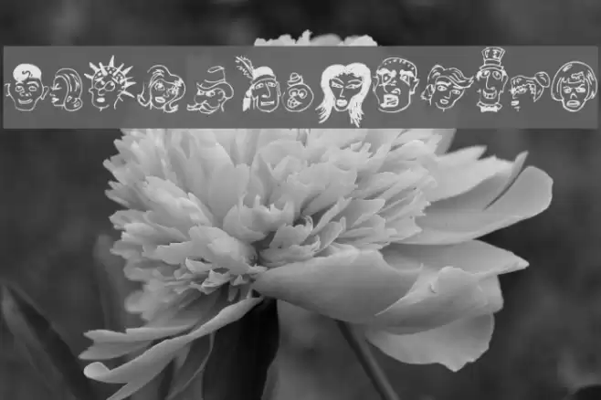 21 Heads Font examples