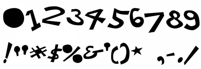 21 Kilobyte Salute フォント その他の文字