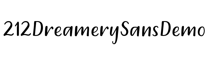212 Dreamery Sans Demo  नि: शुल्क फ़ॉन्ट्स डाउनलोड