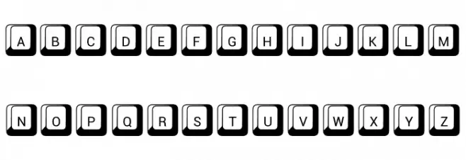 212 Keyboard Шрифта ВЕРХНИЙ