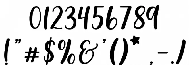 212 Leahlee Sans Шрифта ДРУГИЕ символов