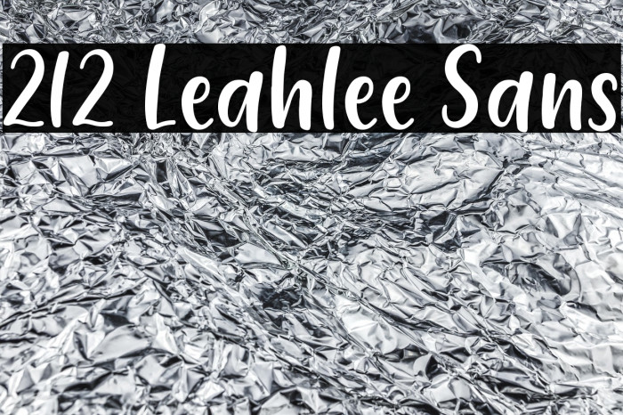 212 Leahlee Sans Example 3