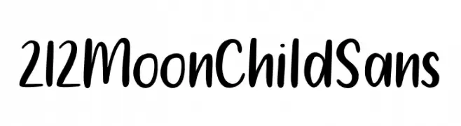 212 Moon Child Sans  Free Fonts Download