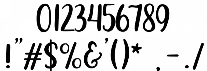 212 Moon Child Sans Font OTHER CHARS