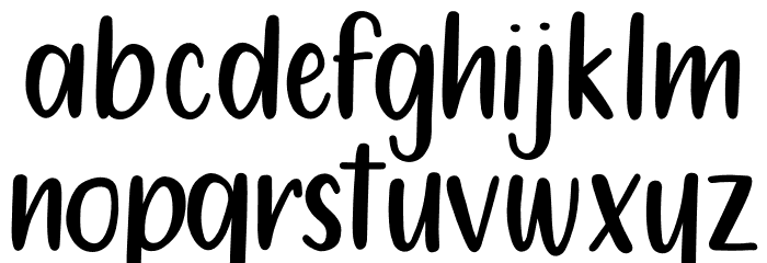 212 Moon Child Sans Font LOWERCASE