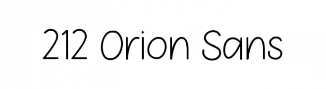 212 Orion Sans  لخطوط تنزيل