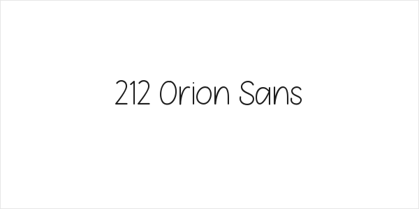 212 Orion Sans Logo